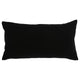14 x 26 Lumbar Accent Throw Pillow Hand Screen Print in Gold Black Linen By Casagear Home BM297341