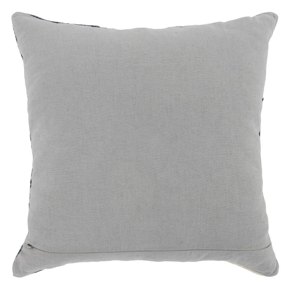 22 Inch Square Accent Throw Pillow Color Block Pattern Blue Gray White By Casagear Home BM297353
