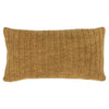 Rosie Accent Pillow | 14 x 26 | Hand Knitted | Brown Linen
