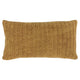 Rosie Accent Pillow | 14 x 26 | Hand Knitted | Brown Linen