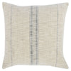 Tia Accent Pillow | 22" | Woven Stripe | Beige Linen