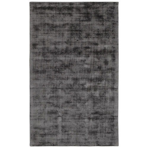 Arlo Area Rug | 5 x 8 | Charcoal Viscose | Handcrafted | Non Reversible