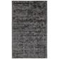 Arlo 5 x 8 Area Rug, Charcoal Gray Viscose, Handcrafted, Non Reversible  By Casagear Home
