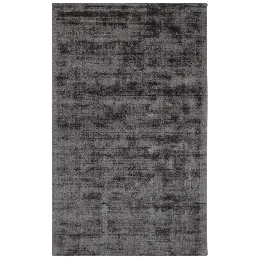 Arlo Area Rug | 5 x 8 | Charcoal Viscose | Handcrafted | Non Reversible