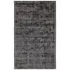 Arlo 5 x 8 Area Rug, Charcoal Gray Viscose, Handcrafted, Non Reversible  By Casagear Home