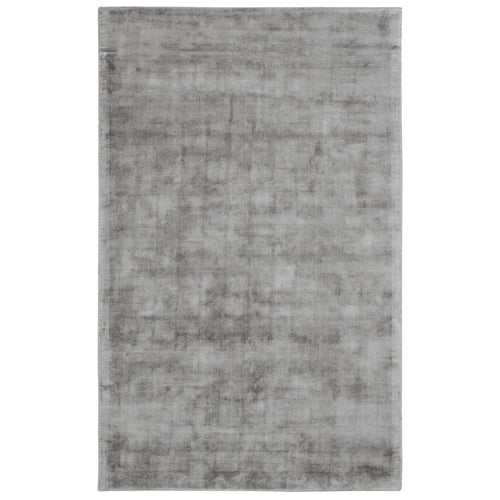 Arlo Area Rug | 5 x 8 | Dove Gray Viscose | Handcrafted | Non Reversible