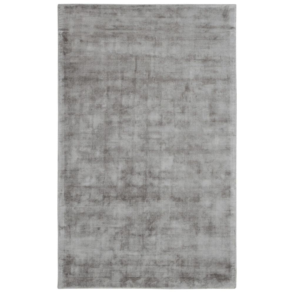 Arlo Area Rug | 5 x 8 | Dove Gray Viscose | Handcrafted | Non Reversible