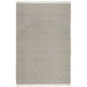 Lusia Area Rug | 2 x 3 | Herringbone | Light Gray | Soft Fringes