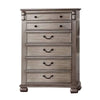 Aza Tall Dresser | 51" | 6 Drawers | Champagne Gold | Drop Handles