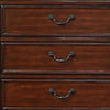 Miri 51 Inch 6 Drawer Tall Dresser Chest Brass Carved Cherry Oak Brown By Casagear Home BM298963