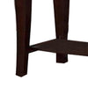 Jett 24 Inch Wood End Table with 1 Drawer Bottom Shelf Cherry Brown By Casagear Home BM298976