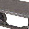 Jax 48 Inch Contemporary Coffee Table Flared Legs Beveled Platinum Gray By Casagear Home BM298999
