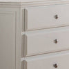 Umi 58 Inch Wide 6 Drawer Dresser Molded Details Bun Legs Classic White By Casagear Home BM299013