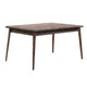 Lee Dining Table | 59" | Rectangular | Tapered Legs | Brown Wood
