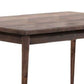 Lee 59 Inch Rectangular Dining Table Tapered Legs Modern Brown Grain Wood By Casagear Home BM299060