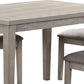 5 Piece Dining Set Rectangular Table 4 Chairs Padded Seating Light Gray By Casagear Home BM299073