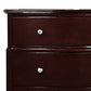 54 Inch Tall 5 Drawer Dresser Chest Tapered Legs Rich Classic Brown Wood By Casagear Home BM299084