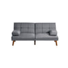 Gina Futon Sofa Bed | 71" | Adjustable | Tufted | Gray