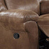 Betty 41 Inch Manual Recliner Armchair Pull Tab Mechanism Rich Brown By Casagear Home BM299115