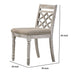 19 Inch Dining Chairs Cross Back Design with Padded Seats Set of 2 White By Casagear Home BM299128