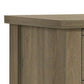 51 Inch Wood Dresser with 6 Drawers and Black Handles Straight Legs Gray By Casagear Home BM299129