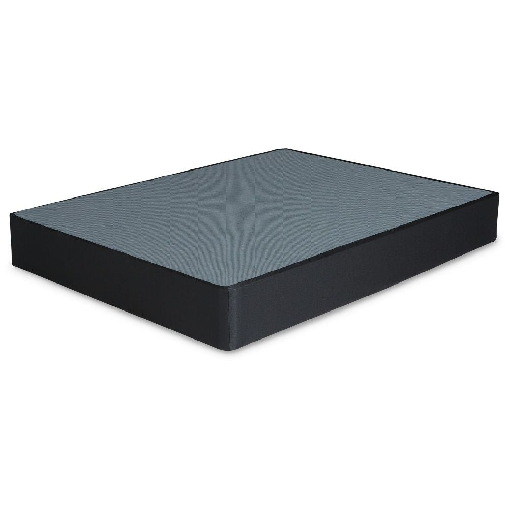 Bed Frame | Queen | Foldable | Gray Fabric Cover | Metal