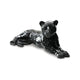Panther Sculpture | 24" | Handcrafted Mosaic Glass | Black