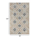 Freya 8 x 10 Area Rug Artistic Diamond Pattern Handwoven Natural Jute By Casagear Home BM299254