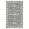 Rylie Area Rug | 5 x 8 | Indoor Outdoor | Gray Geometric Polyester