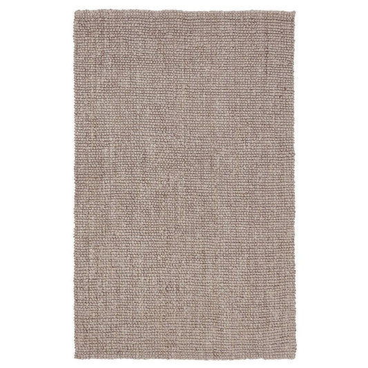 Lestino Area Rug | 5 x 8 | Beige Jute | Boucle Woven Solid Pattern