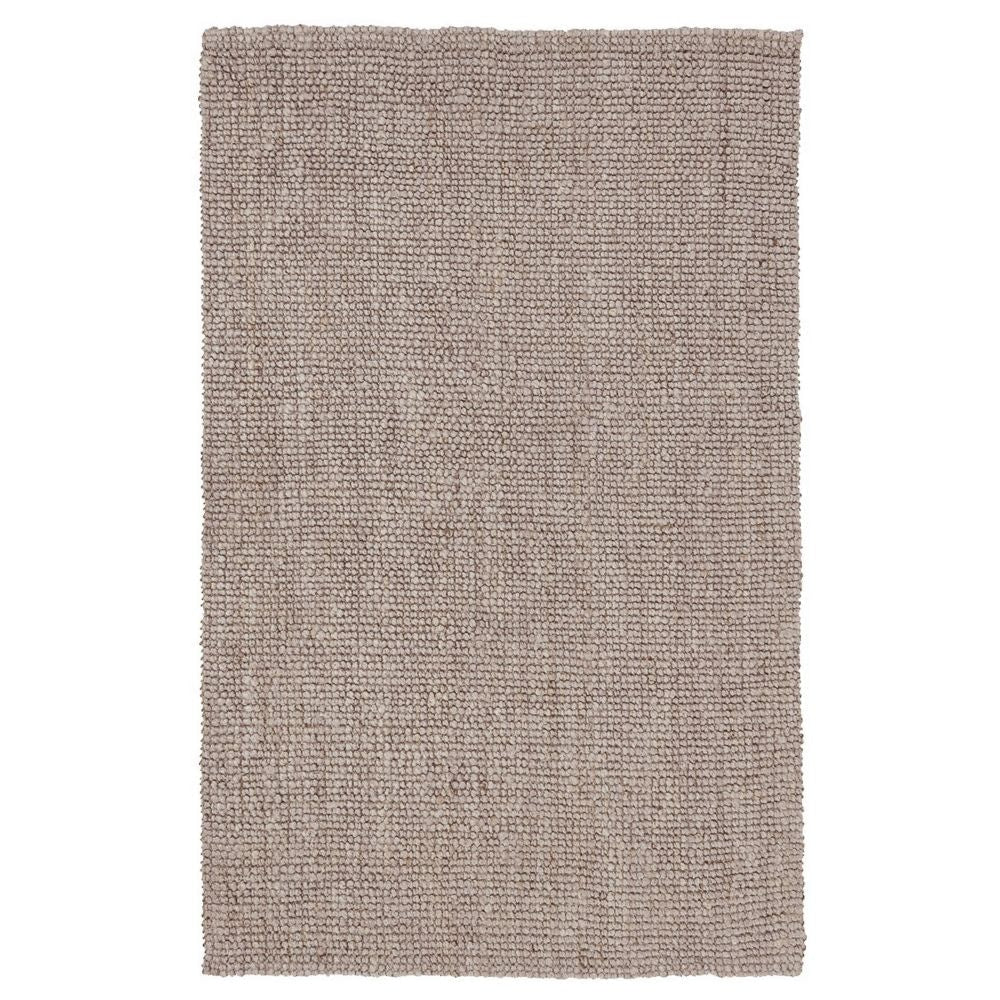 Lestino Area Rug | 5 x 8 | Beige Jute | Boucle Woven Solid Pattern
