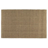 Quell 2 x 3 Handwoven Area Rug Natural Brown Seagrass Braided Design By Casagear Home BM299316