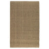 Quell 2 x 3 Handwoven Area Rug, Natural Brown Seagrass, Braided Design By Casagear Home