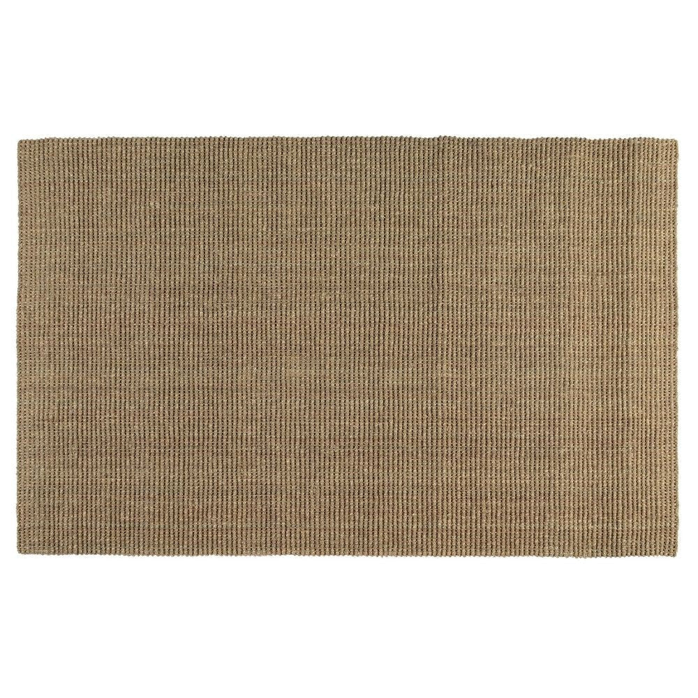 Quell 4 x 6 Handwoven Area Rug Natural Brown Seagrass Braided Design By Casagear Home BM299317