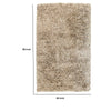 Harbinger 5 x 8 Shag Area Rug Eco Friendly Handwoven Fabric Blend Brown By Casagear Home BM299322