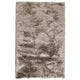 Vittorio Area Rug | 5 x 8 | Taupe Shag | Handwoven Polyester Cotton