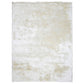 Vittorio 8 x 10 Handwoven Shag Area Rug, Polyester Cotton, Solid Ivory By Casagear Home