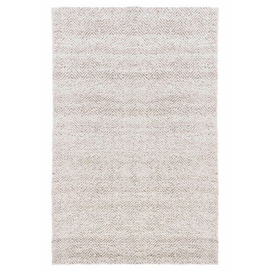 Lenn Area Rug | 2 x 3 | Ivory Brown Jute | Herringbone Woven Pattern