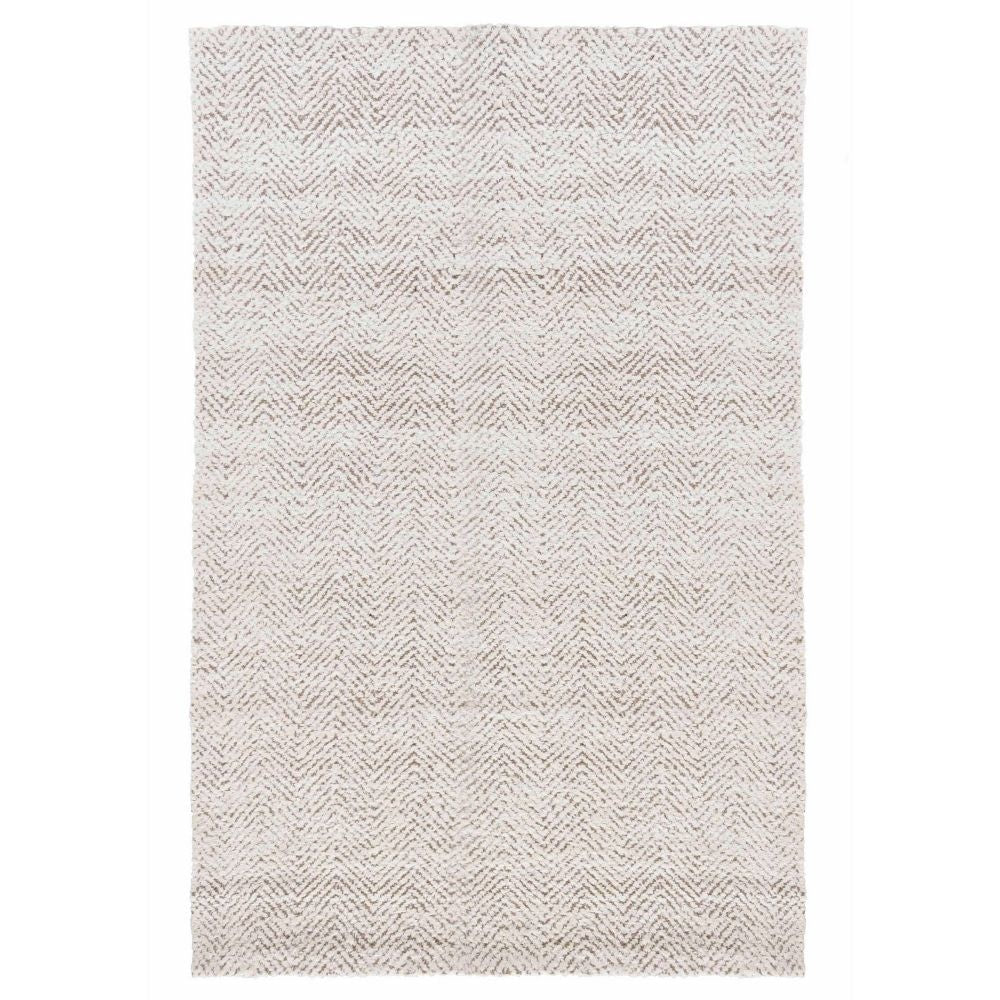 Lenn Area Rug | 2 x 3 | Ivory Brown Jute | Herringbone Woven Pattern