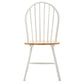 Nova 18" Windsor Dining Chair, Set of 2, Farmhouse, White By Casagear Home