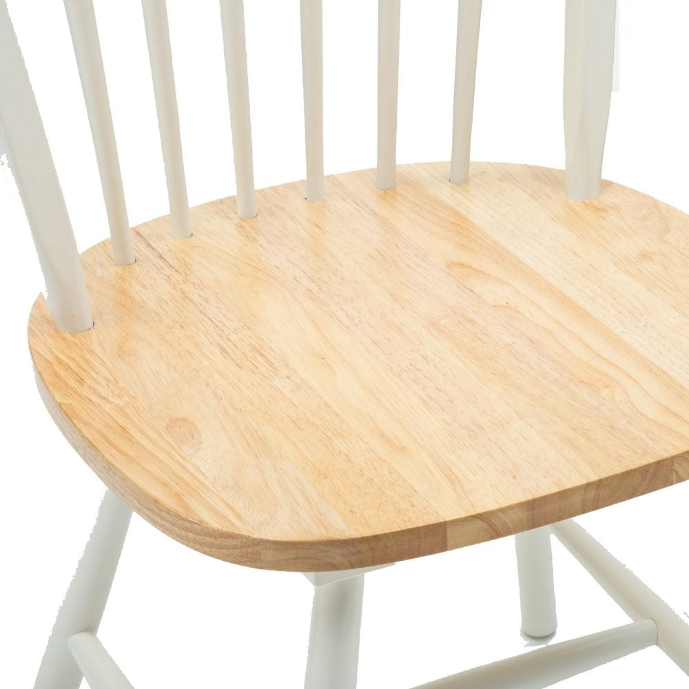 Nova 18 Windsor Dining Chair Set of 2 Farmhouse White By Casagear Home BM299381