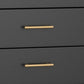Ian 50 TV Media Entertainment Console 3 Drawers Black By Casagear Home BM299479