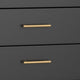 Ian 50 TV Media Entertainment Console 3 Drawers Black By Casagear Home BM299479