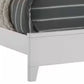 Lif California King Bed Glitter Panel White Solid Wood By Casagear Home BM299641