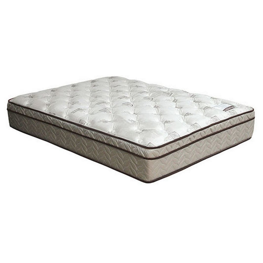Yuk 7" Queen Size Foundation Box Spring, Edge Support, Suede By Casagear Home