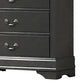Ryla 48 Tall Dresser 5 Drawers Metal Handles Gray By Casagear Home BM300574
