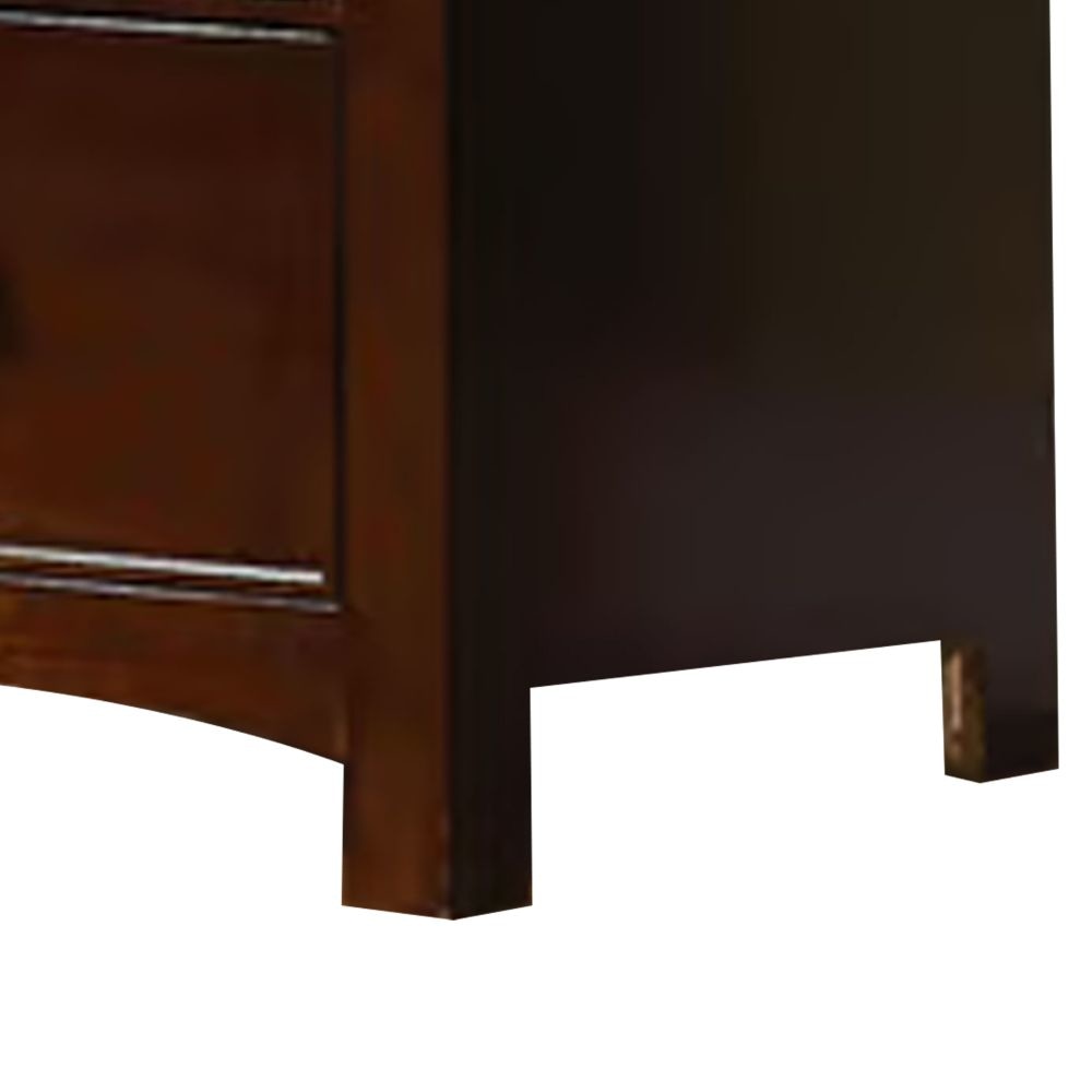 Gyla 40 Youth Desk Solid Wood Frame Espresso Brown By Casagear Home BM300581