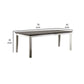 Ben 60-78 Inch Extendable Dining Table Brown White Base By Casagear Home BM300601