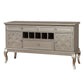 60" Buffet Server, Wine Storage, Champagne Silver By Casagear Home