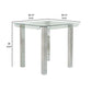 Jan 39 Counter Height Glass Table Curved Chrome Legs By Casagear Home BM300624